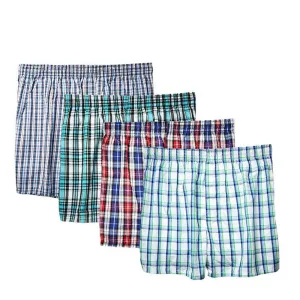 4 pack Underwear Men Boxers Loose Shorts Men's Big  Shorts Boxer Cotton Home Underpants Underwear