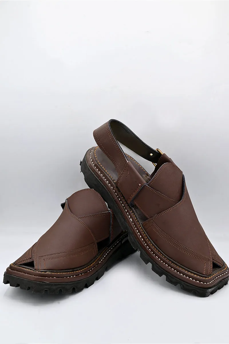 AlifYay Men Peshawri Chappal Chocolate brown AY MPC08