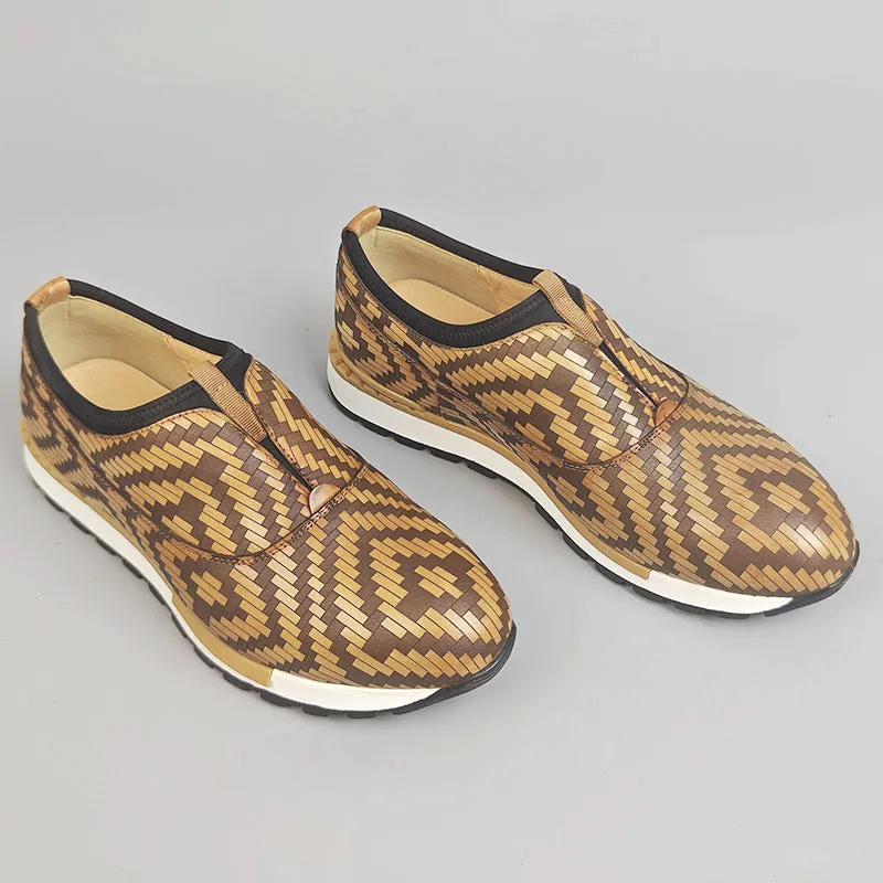 AlliLux Waterproof Alligator Print Slip-On Shoes