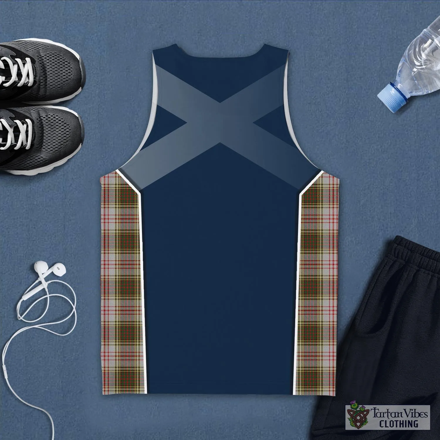 Anderson Dress Tartan Men's Tanks Top with Family Crest and Scottish Thistle Vibes Sport Style