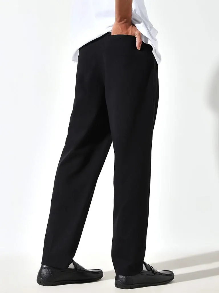 Ascot Black Relaxed Fit Chinos