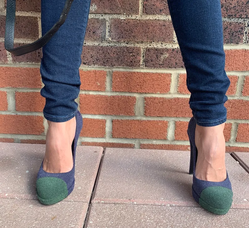 Authentic Chanel Pumps! (Blue/Green)