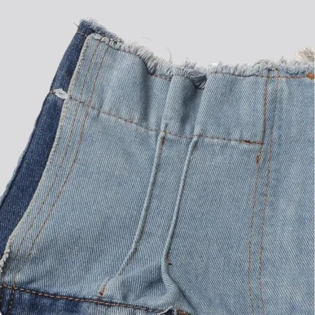 Baggy ultra-high-waist jeans for women