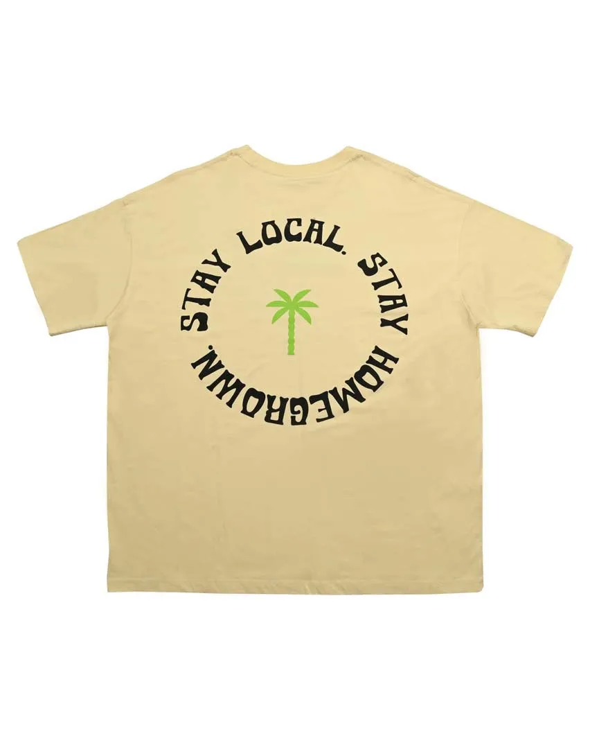 Beige Stay Local Tee