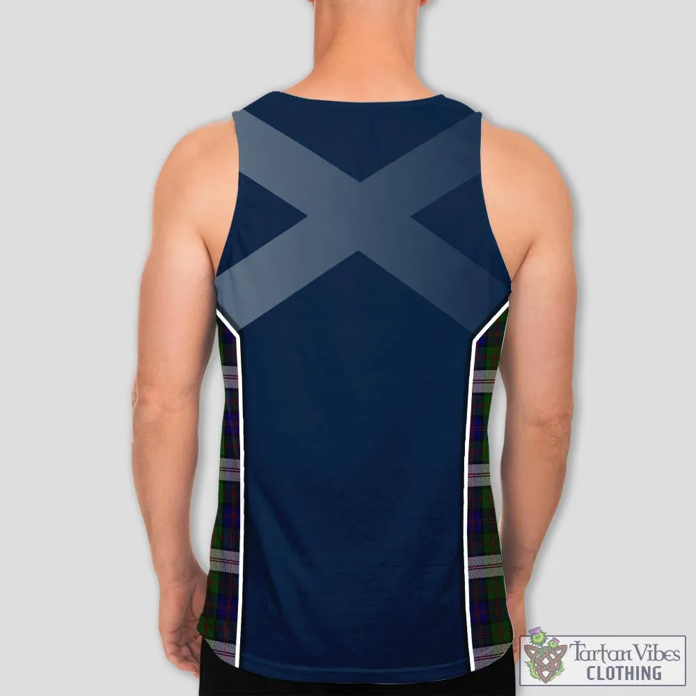 Blair Dress Tartan Men's Tanks Top with Family Crest and Scottish Thistle Vibes Sport Style