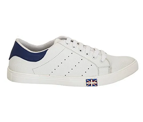 Blinder Men's White-Blue Casual Shoe - 8