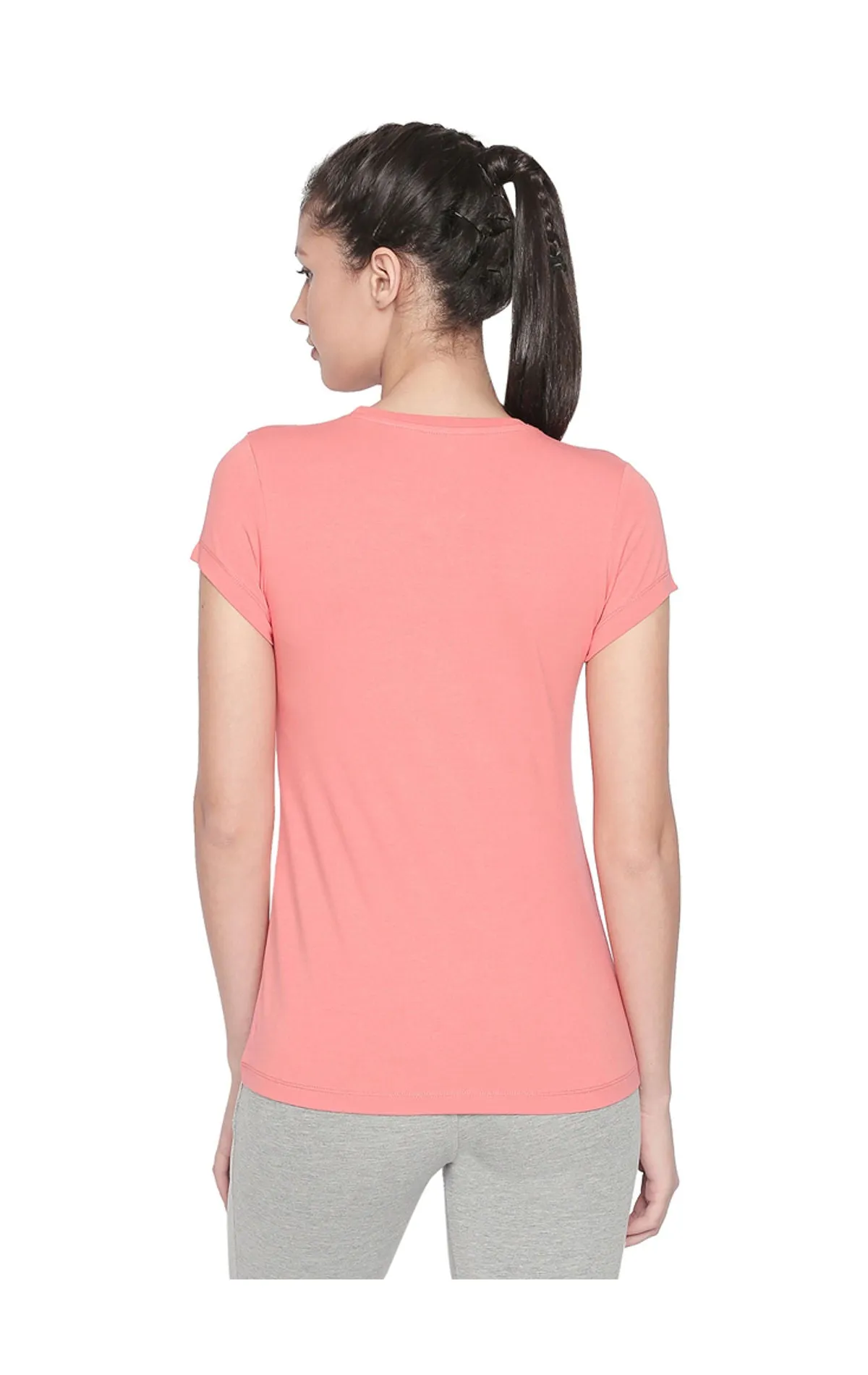 Bodyactive Women pink Round Neck Tee-TS19-PINK