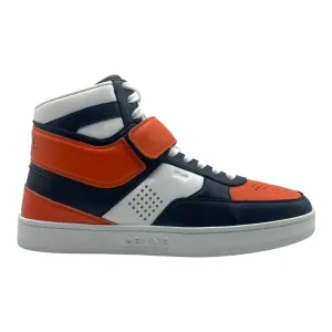 Celine Calfskin CT-03 High Top Sneaker Orange Black Pre-Owned