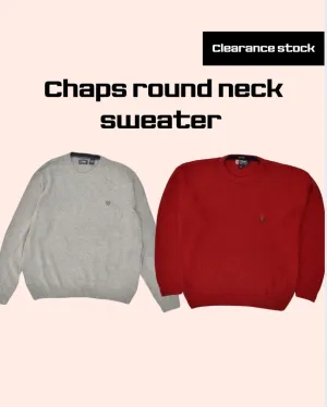 Chaps round neck sweaters