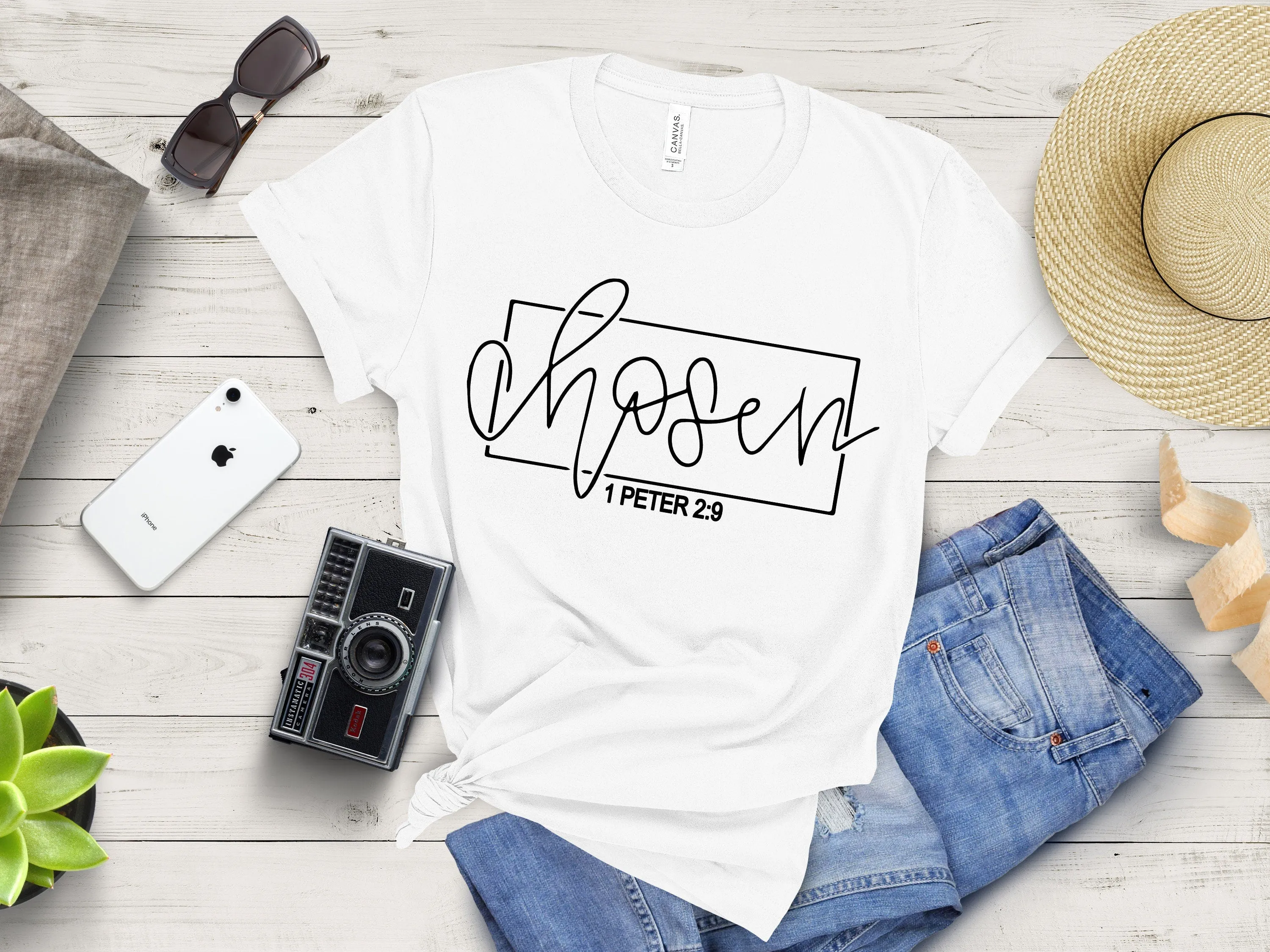 Chosen t shirt  |Christian Tees |  Inspirational Shirt | Religious Apparel | Chosen 1 Peter 2:9 Shirt