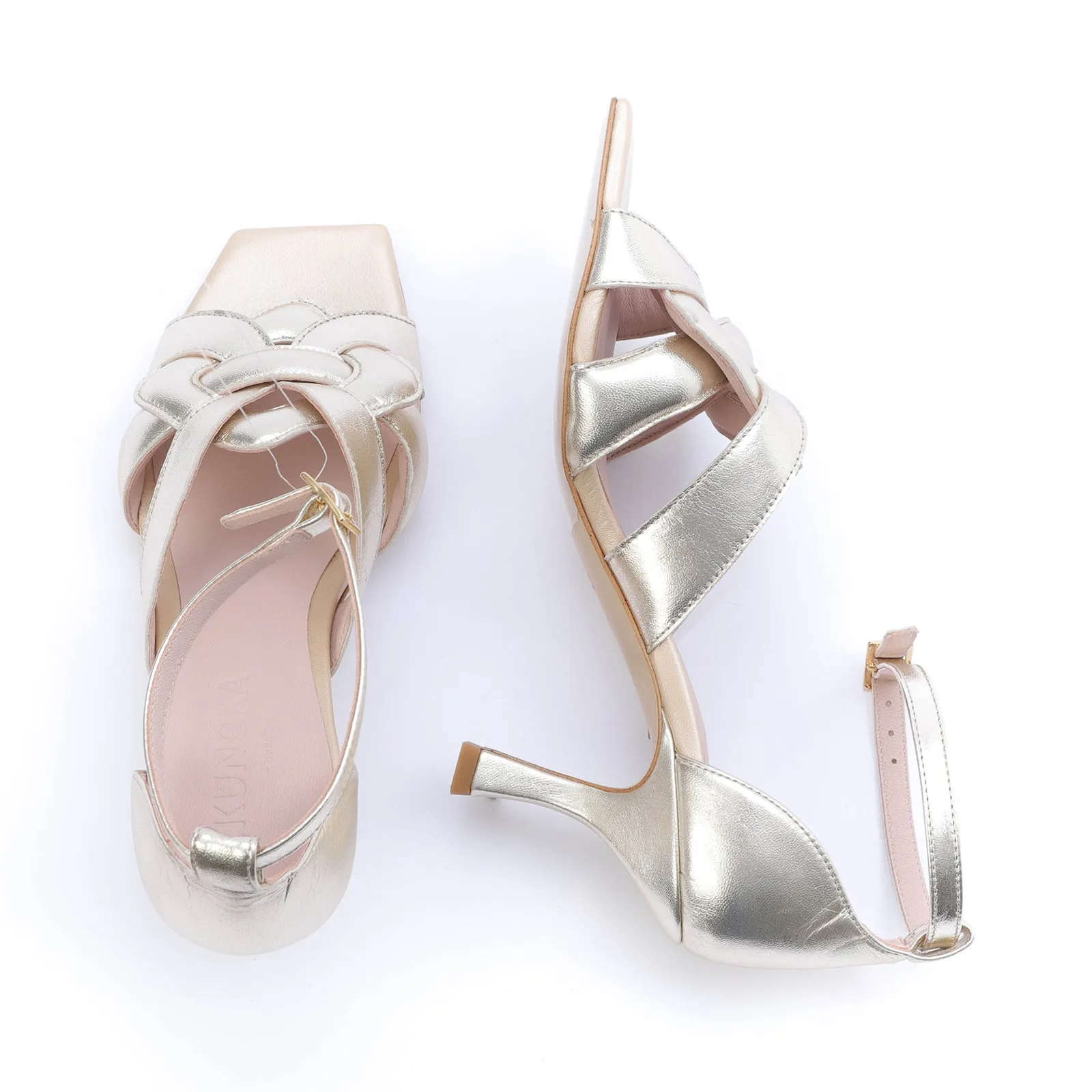 CLAIRE high heel sandal - gold