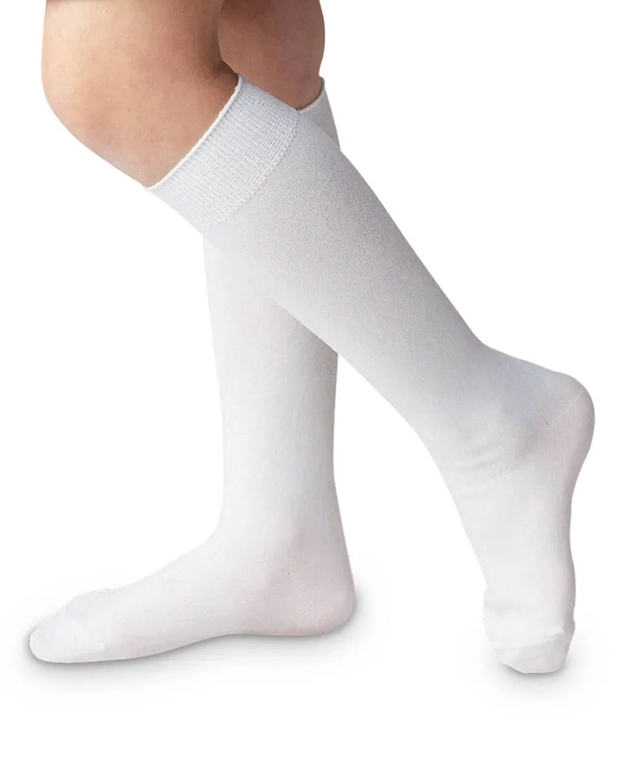 Classic Nylon Knee Highs - White