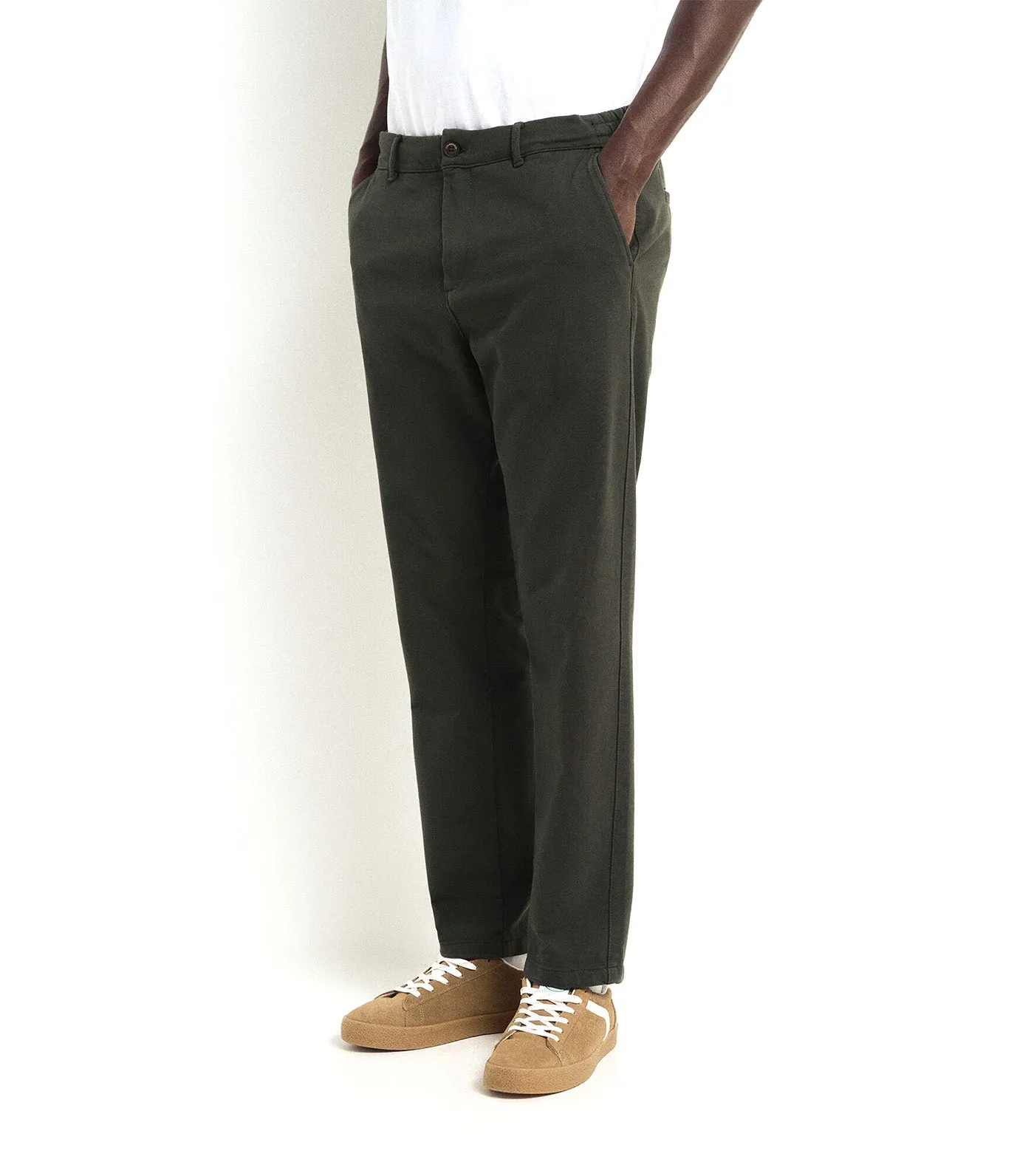 Comfort Knit Chinos Pants Khaki