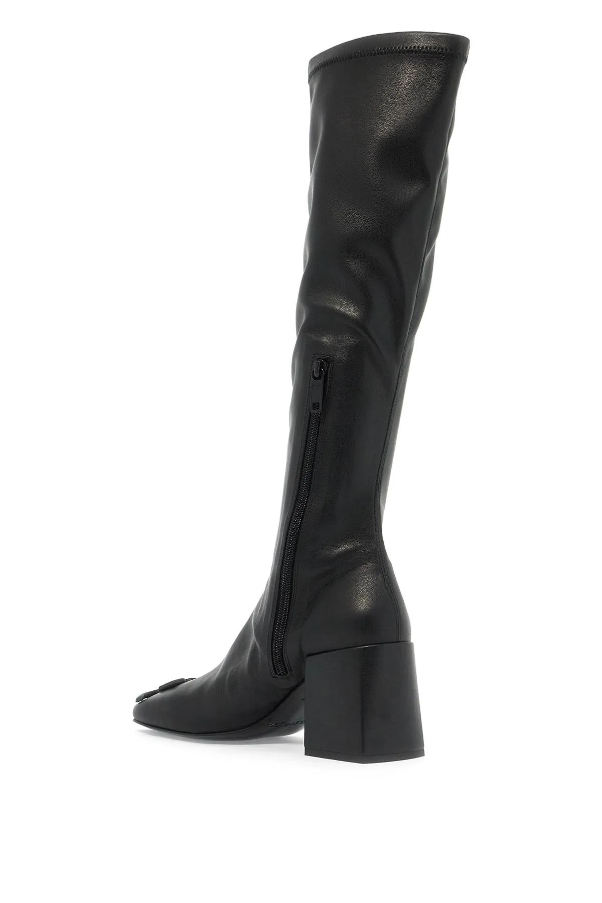 Courreges stretch reedition eco-leather boots