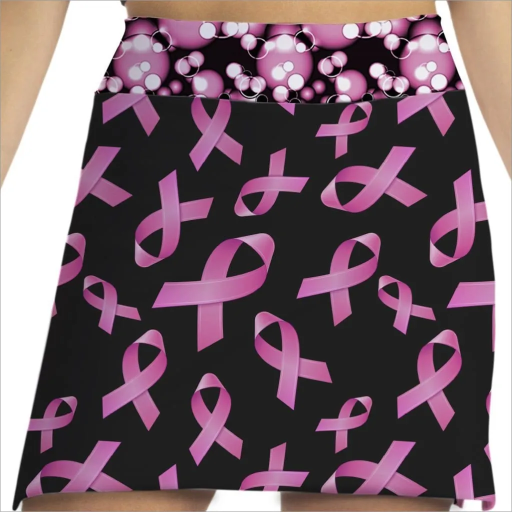 CURE BREAST CANCER BLACK SKORT