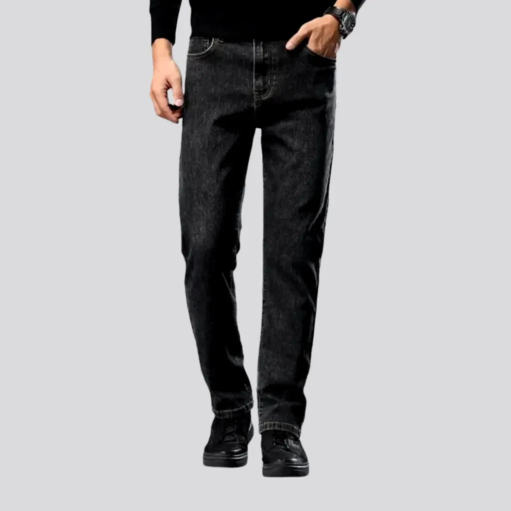 Elastic fit retro jeans for men