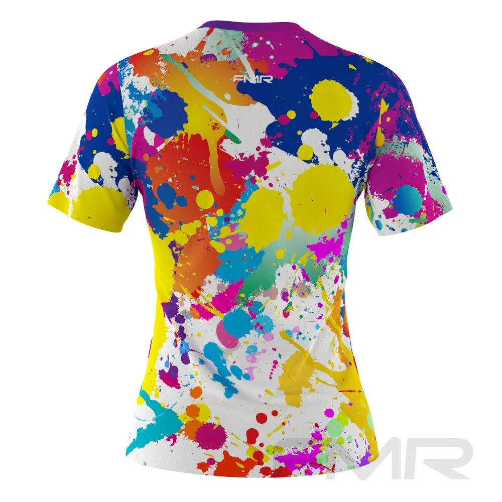 FMR Women's Color Spot Tie-dye Short Sleeve T-Shirt