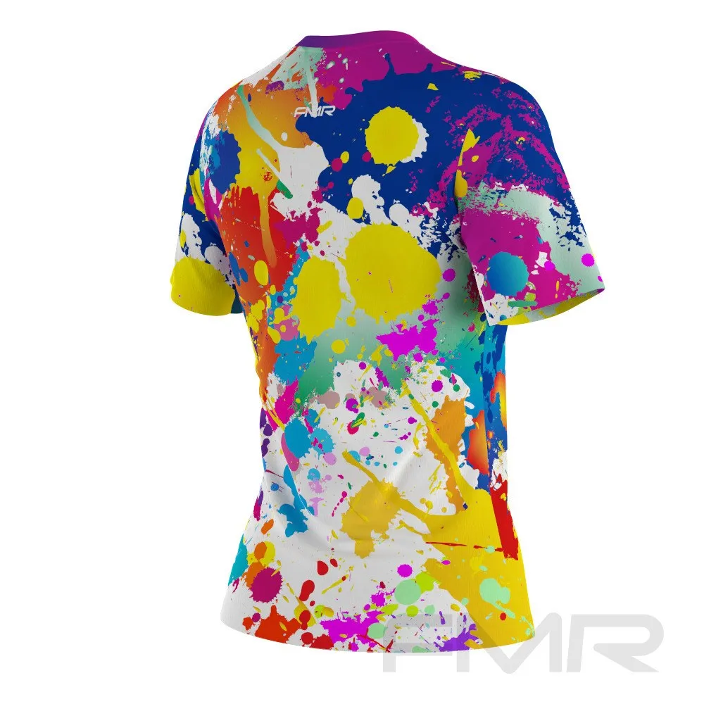 FMR Women's Color Spot Tie-dye Short Sleeve T-Shirt