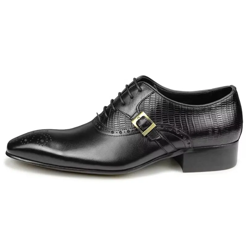 Genuine Leather Elegant LuxeLeather Wedding Brogue Shoes