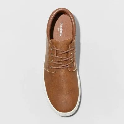 Goodfellow & Co Men's Rome Lace-Up Sneakers, Faux-Leather Upper