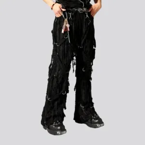 Grunge floor-length jeans
 for men