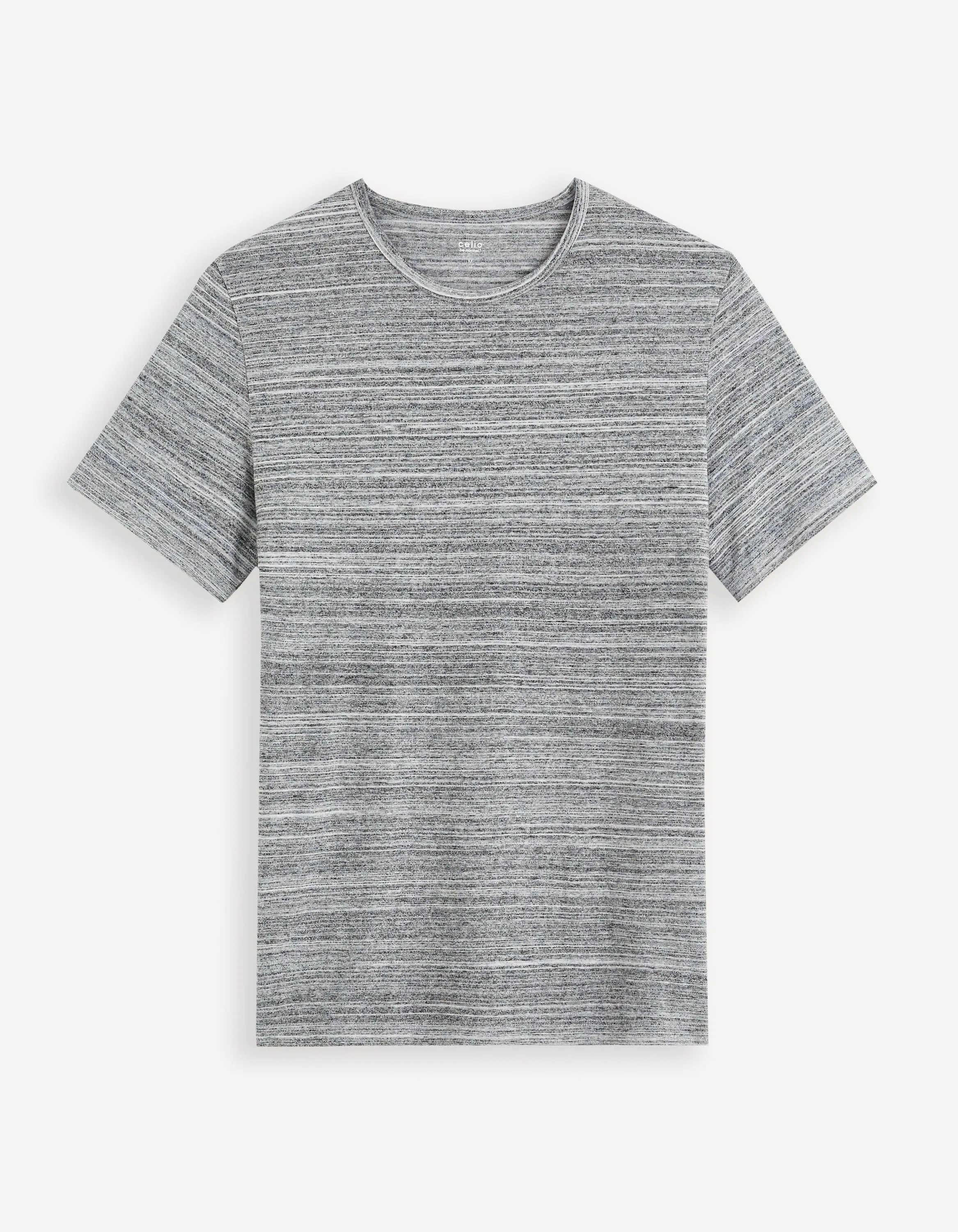 Heathered T-shirt With straight cut and round neck