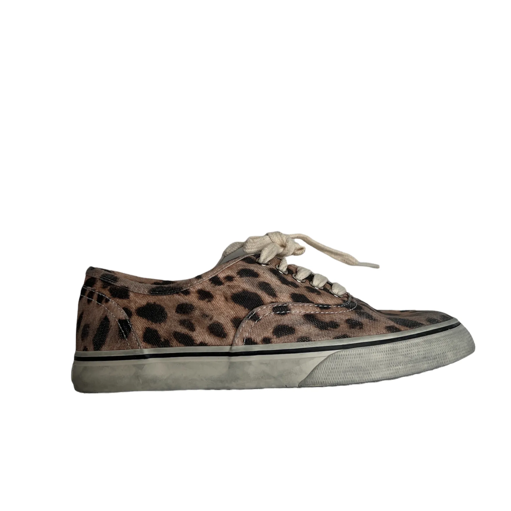 Leopard Print 70s Low Skate Sneakers - 7.5