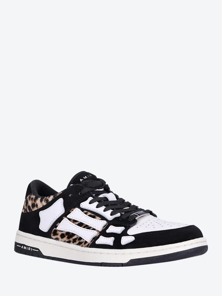 Leopard skel top low sneakers