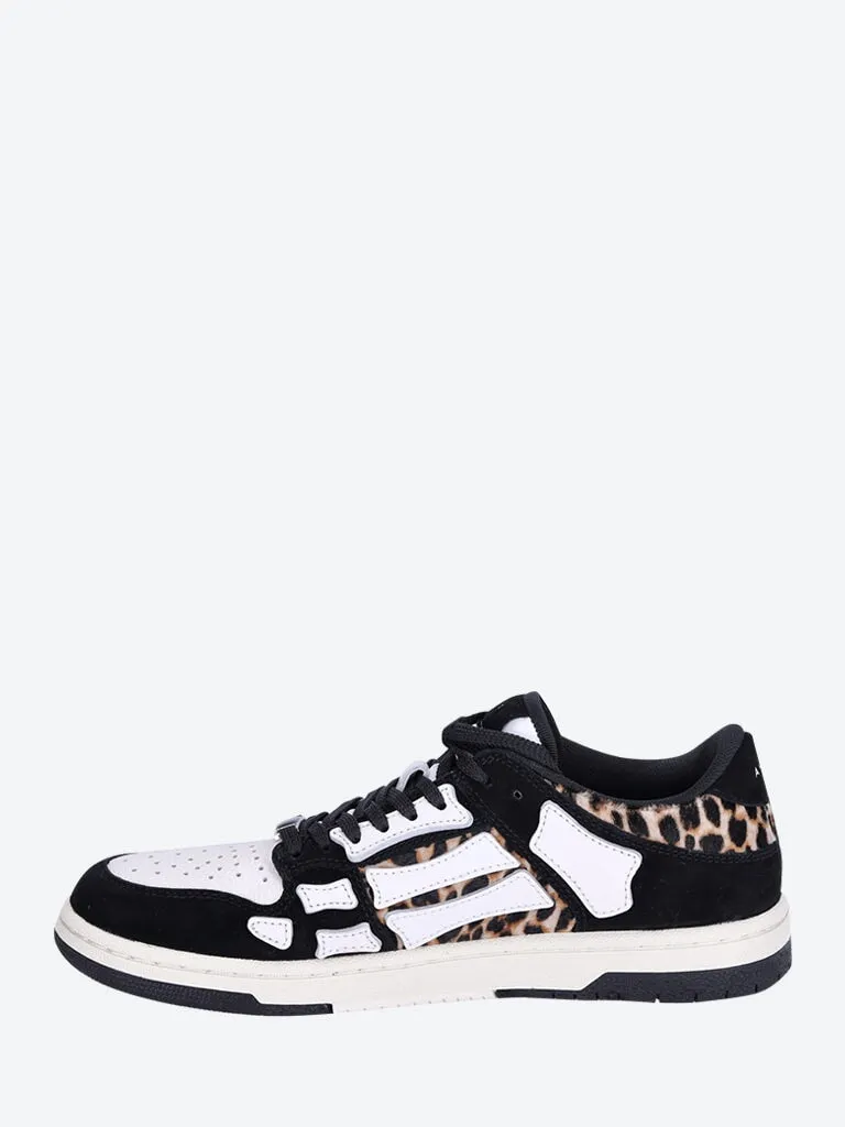 Leopard skel top low sneakers