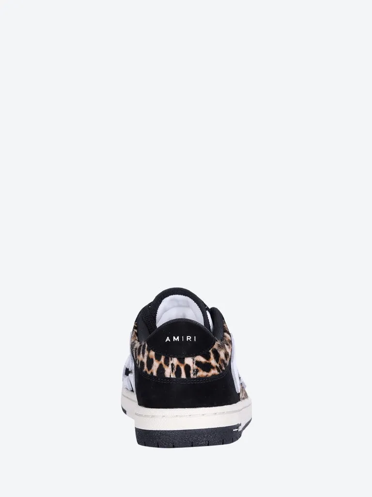 Leopard skel top low sneakers