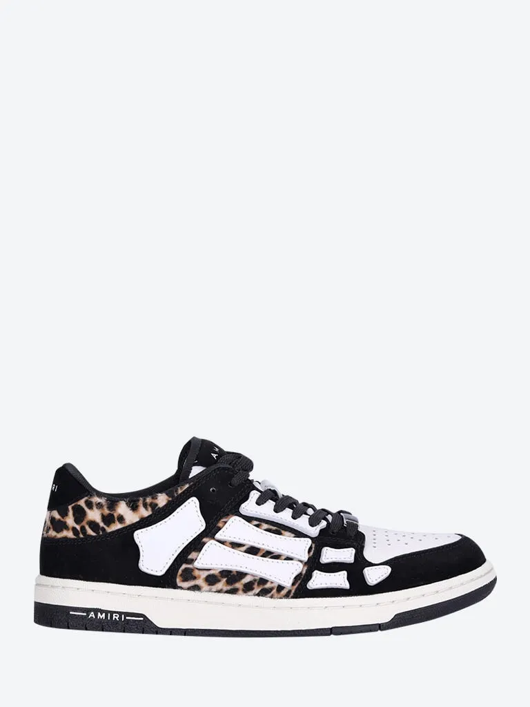 Leopard skel top low sneakers