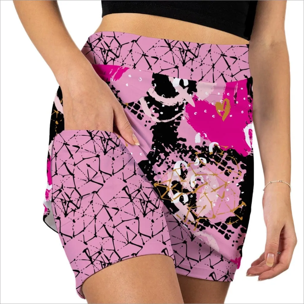 LOVE IS ALL YOU NEED DESIGNER SKORT