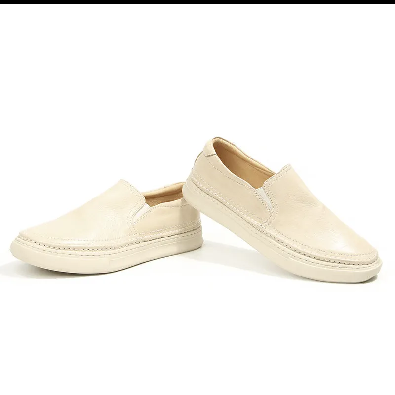 Lux Cow Leather Slip-on Loafers