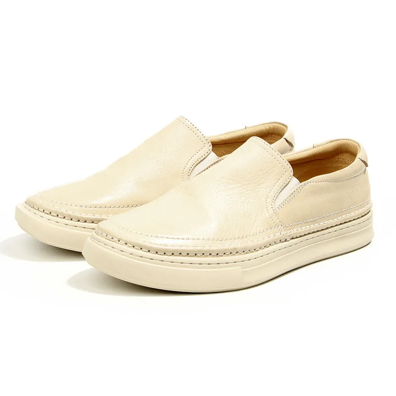 Lux Cow Leather Slip-on Loafers