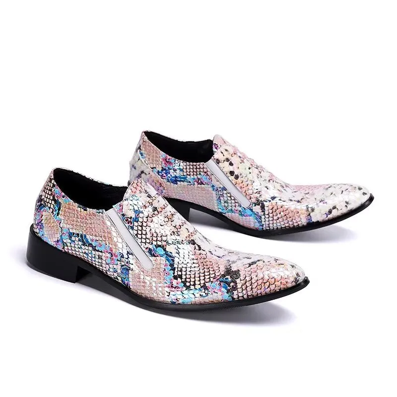 Luxury Exotic-Pattern Slip-on Smart Dress Shoes