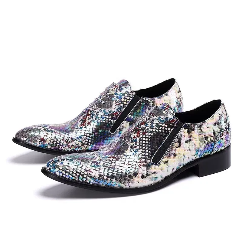 Luxury Exotic-Pattern Slip-on Smart Dress Shoes