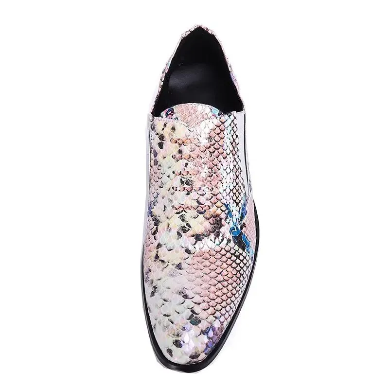 Luxury Exotic-Pattern Slip-on Smart Dress Shoes