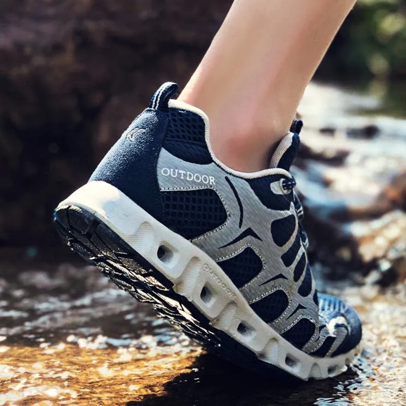 Man's breatahble non-slip cool hiking waterproof sneakers