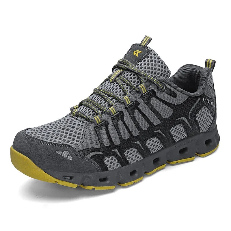 Man's breatahble non-slip cool hiking waterproof sneakers