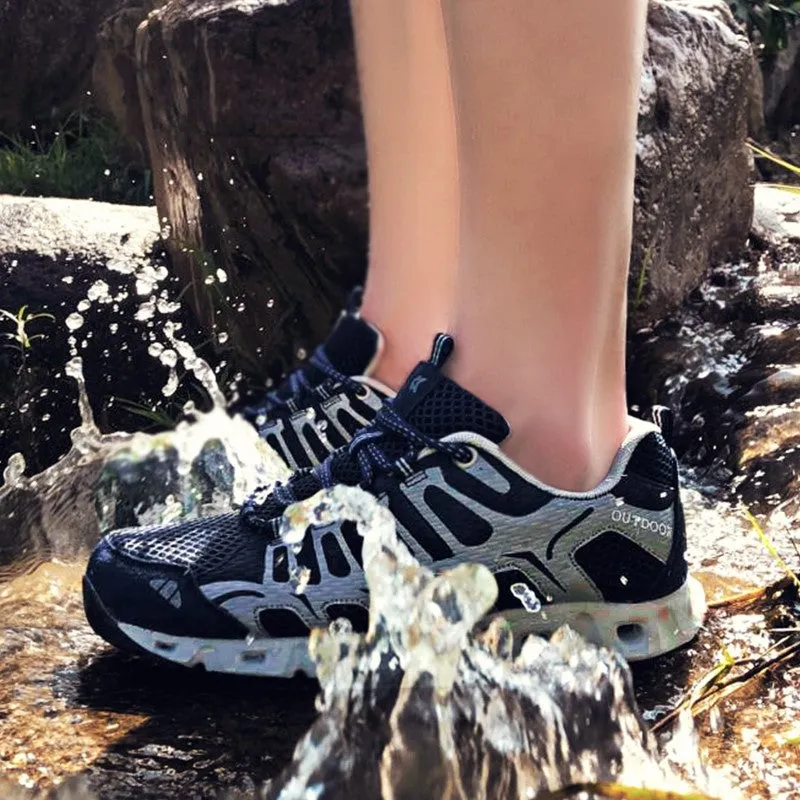 Man's breatahble non-slip cool hiking waterproof sneakers