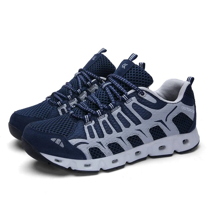 Man's breatahble non-slip cool hiking waterproof sneakers