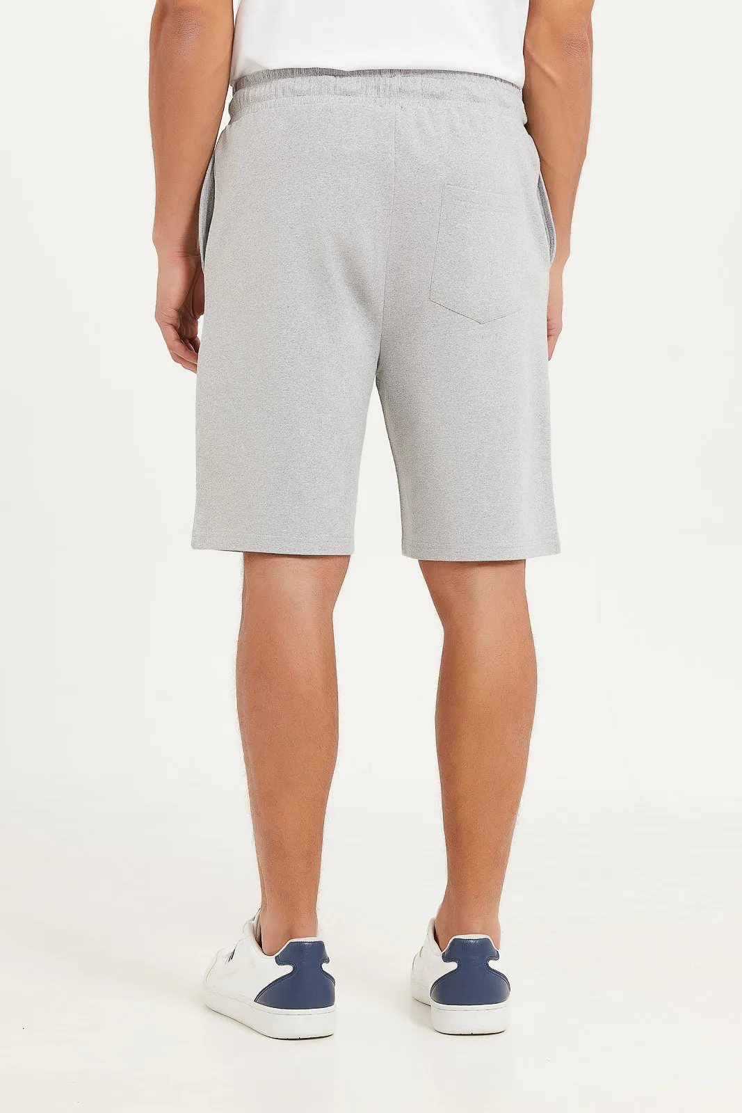 Men Grey Sweat Shorts