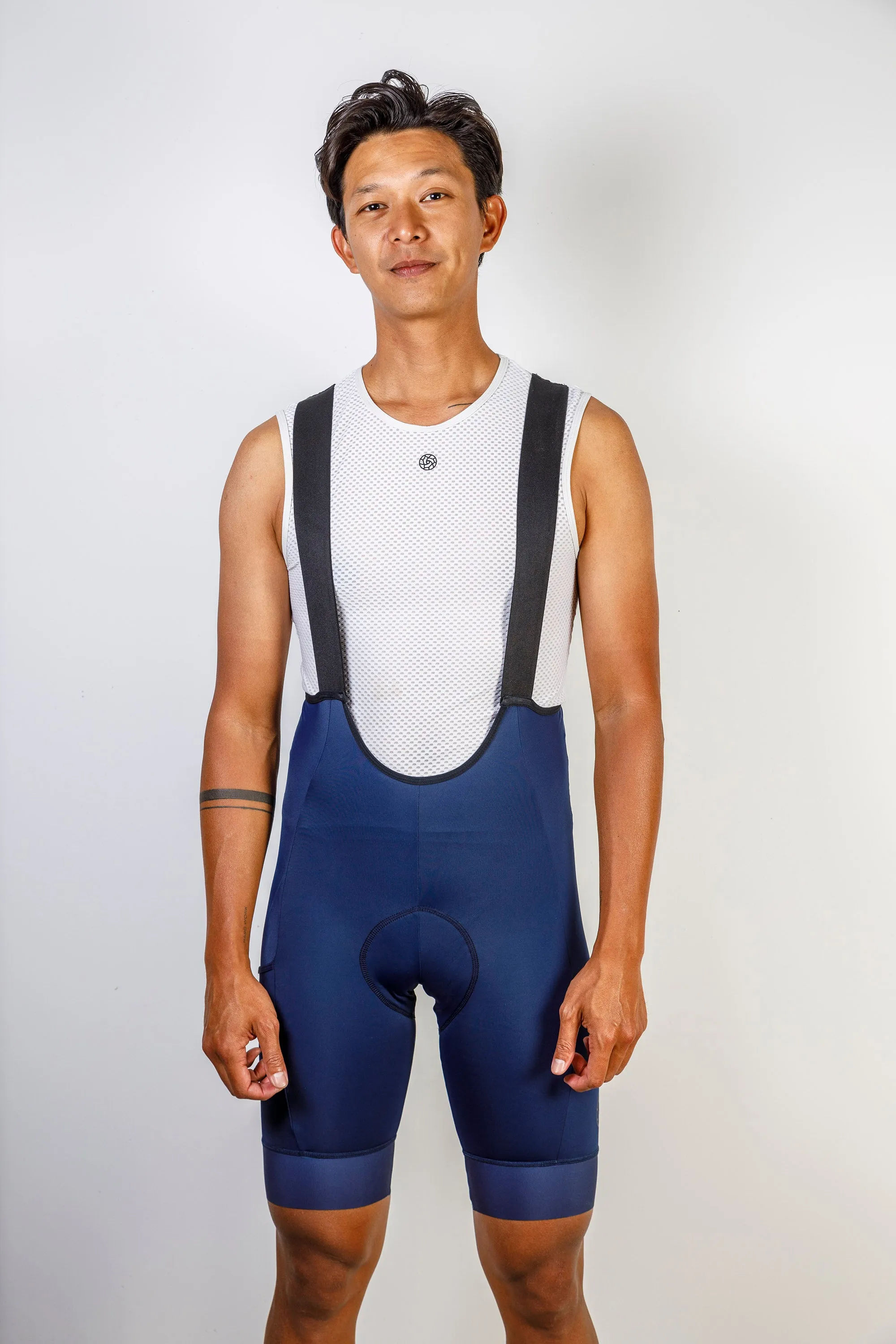 Men's adventure bib shorts - Navy