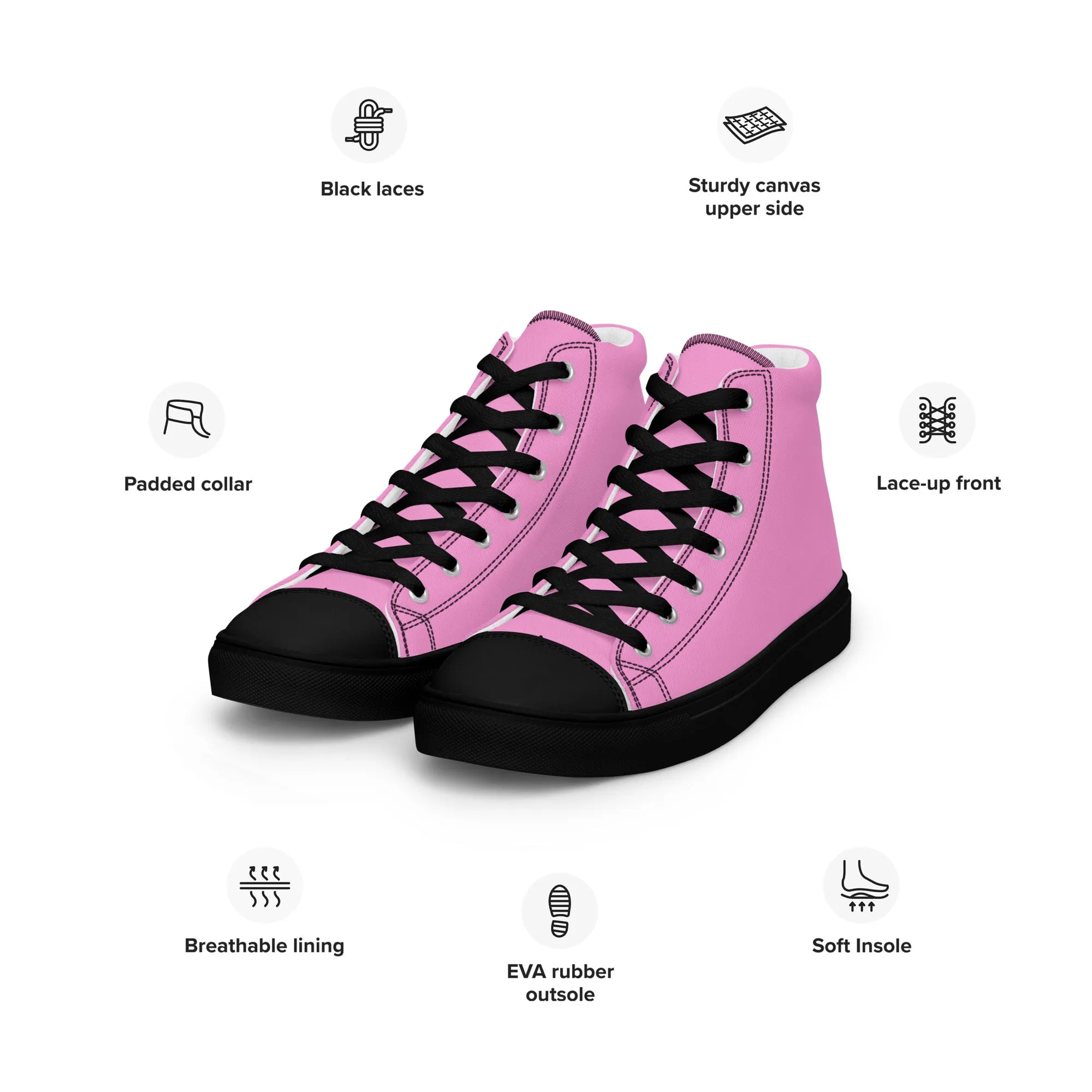 Men’s Pink High Top Shoes