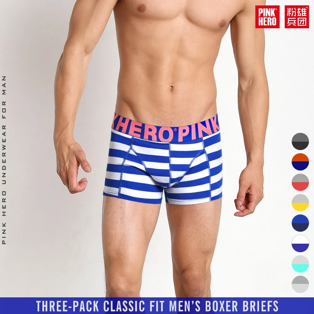 Men's Stripe Fashion Male Underpants boxer mens underwear boxers boxershorts Trunks