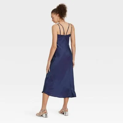 New - Women's Iridescent Maxi Slip Dress - Wild Fable