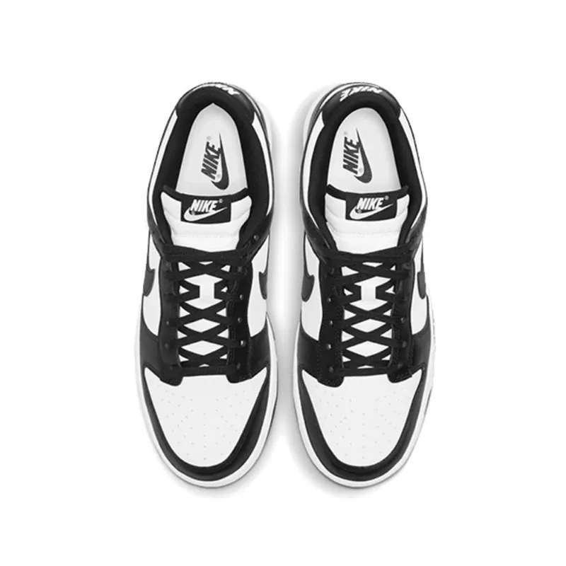 Nike Dunk Retro Black White Skateboarding Shoes - Classics for Men & Women, Genuine Leather, Non-Slip, Comfortable SB Running Sneakers