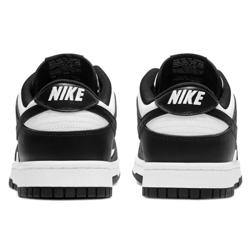 Nike Dunk Retro Black White Skateboarding Shoes - Classics for Men & Women, Genuine Leather, Non-Slip, Comfortable SB Running Sneakers