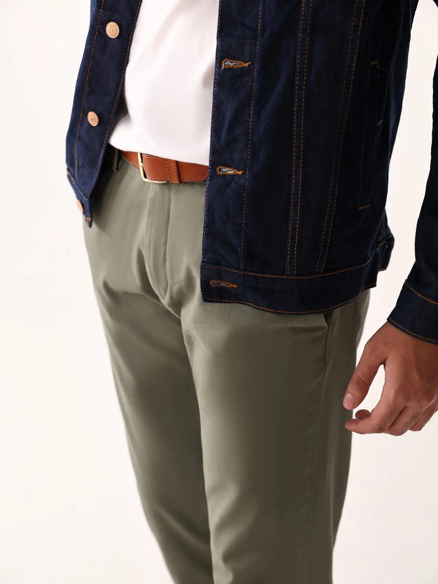 Olive Slim Fit Chino