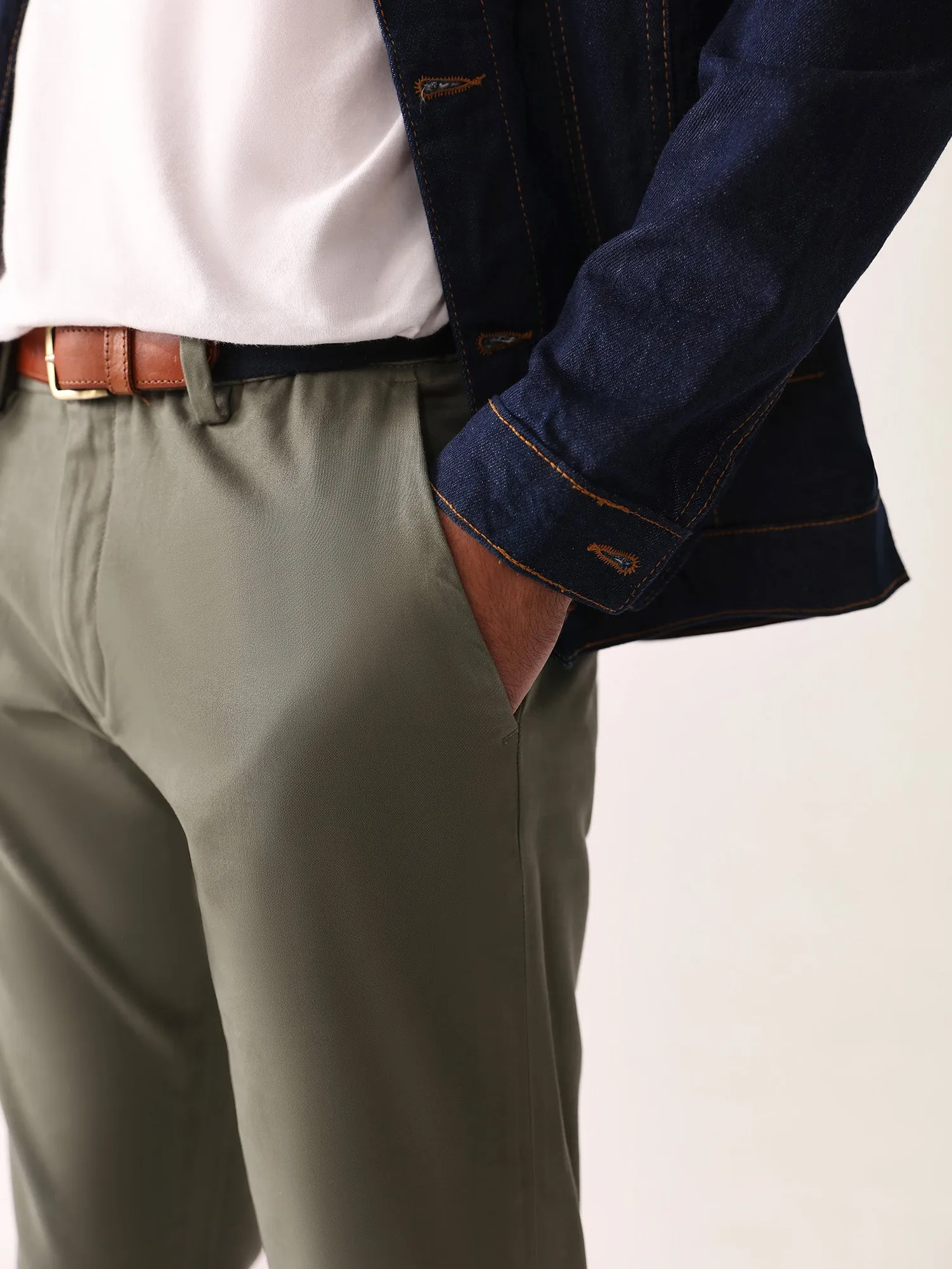 Olive Slim Fit Chino